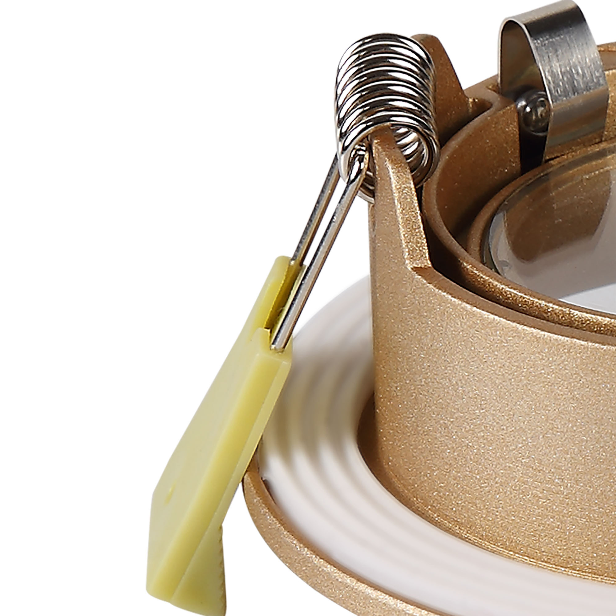 Bruve GU10 Recessed Round Champagne Gold IP65 Downlighter, Cut-Out 68mm DX200405  Dlux Bruve IP65